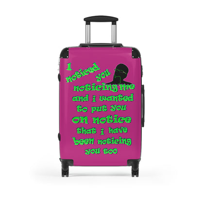 noticed you noticing - Suitcase (pink)