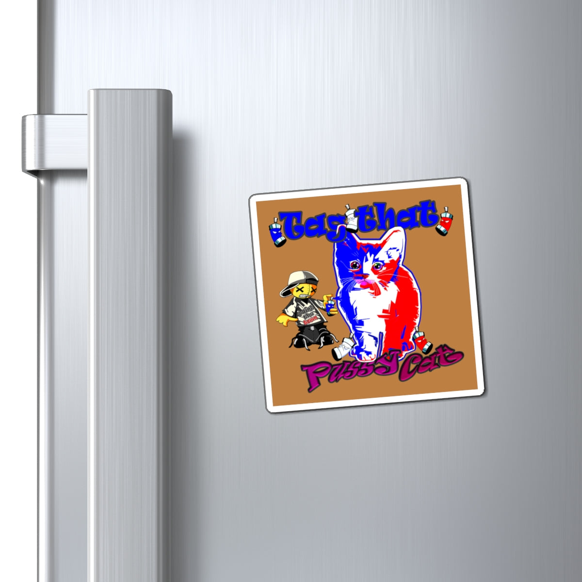 tag that - Magnets - (light brown)