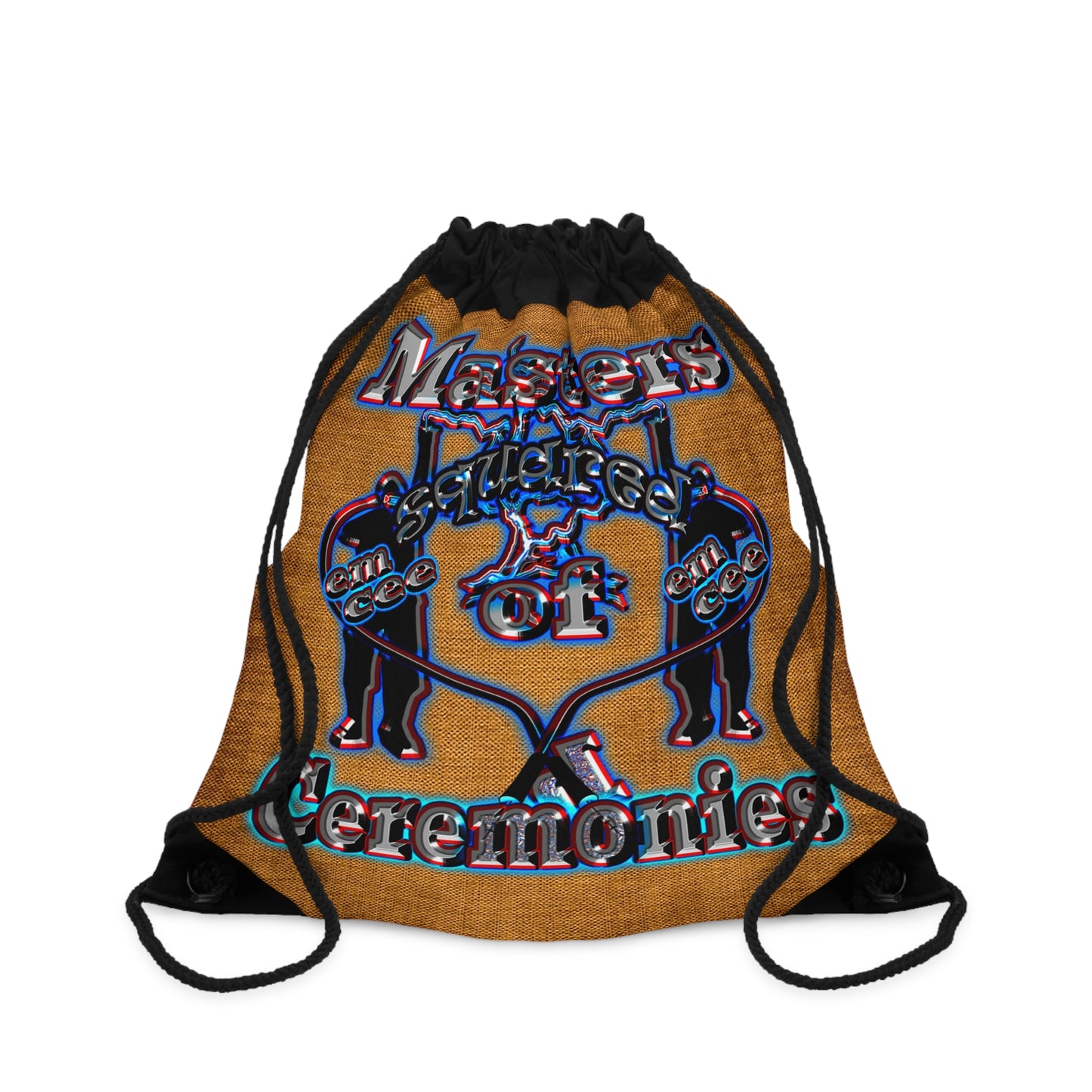 em cee squared - Drawstring Bag (dichromatic brown papyrus)