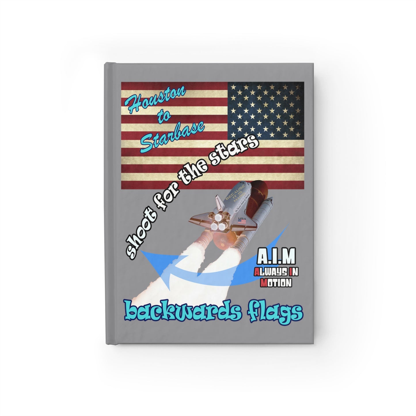 shoot for the stars - journal-blank (grey)