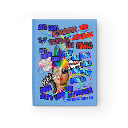 drop the beat - journal-blank (light blue)