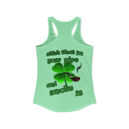 celtics logo - Women's Ideal Racerback Tank
