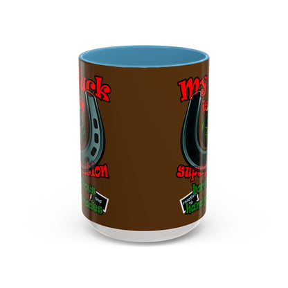 my luck - Accent Mug (brown)