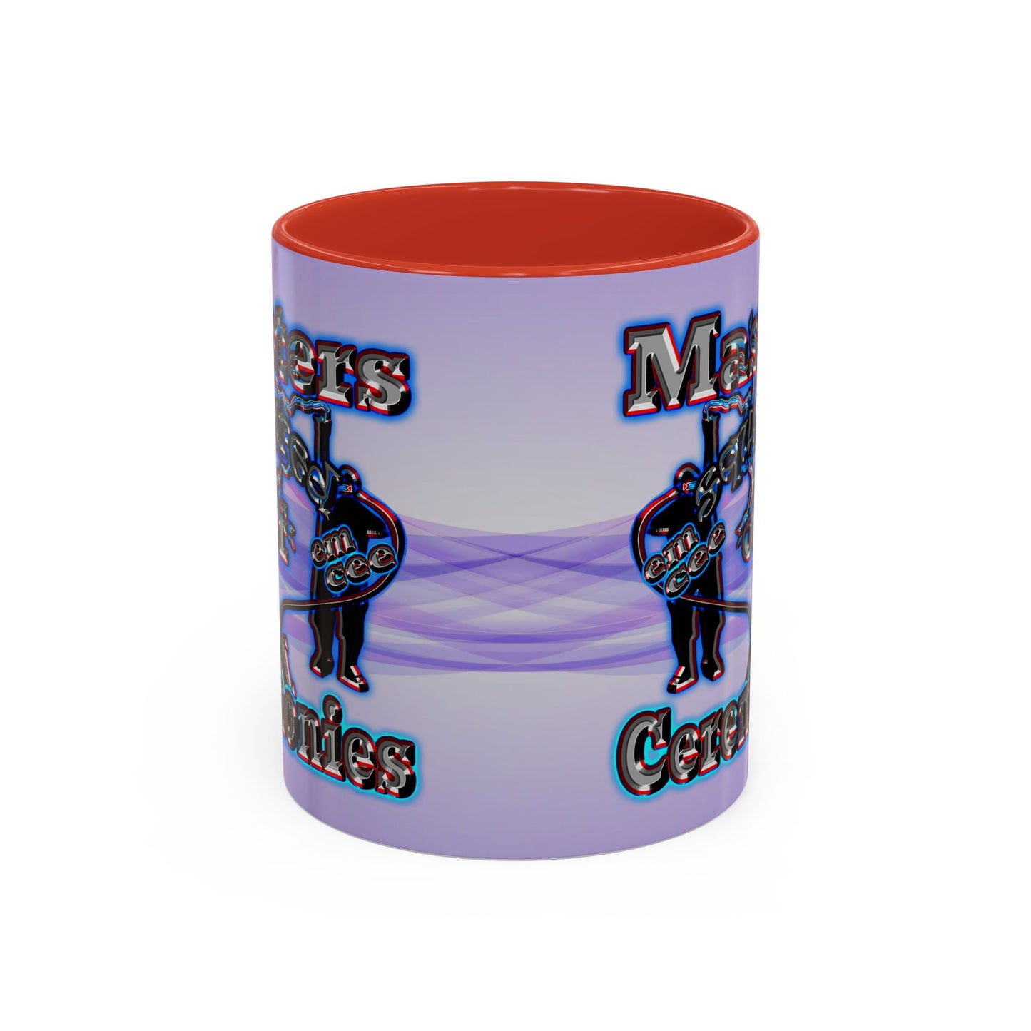 em cee squared - Accent Mug (light blue-pink wave)