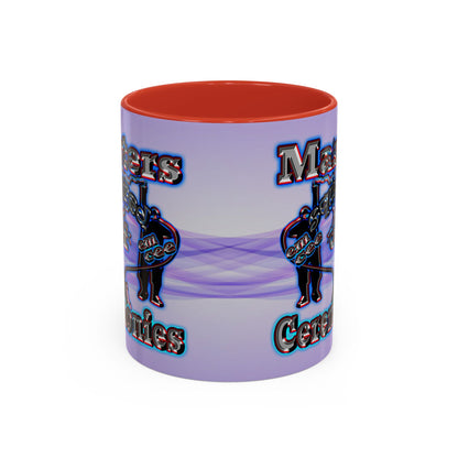 em cee squared - Accent Mug (light blue-pink wave)
