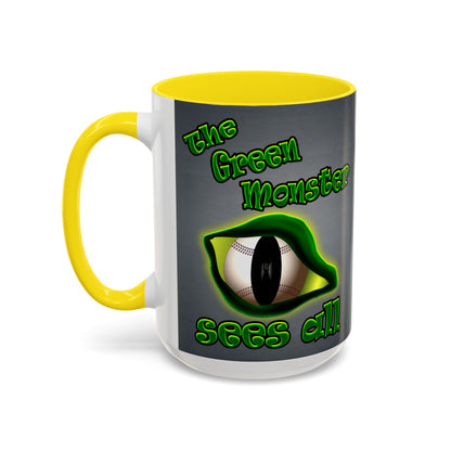 green monster - Accent Mug (grey-light grey)