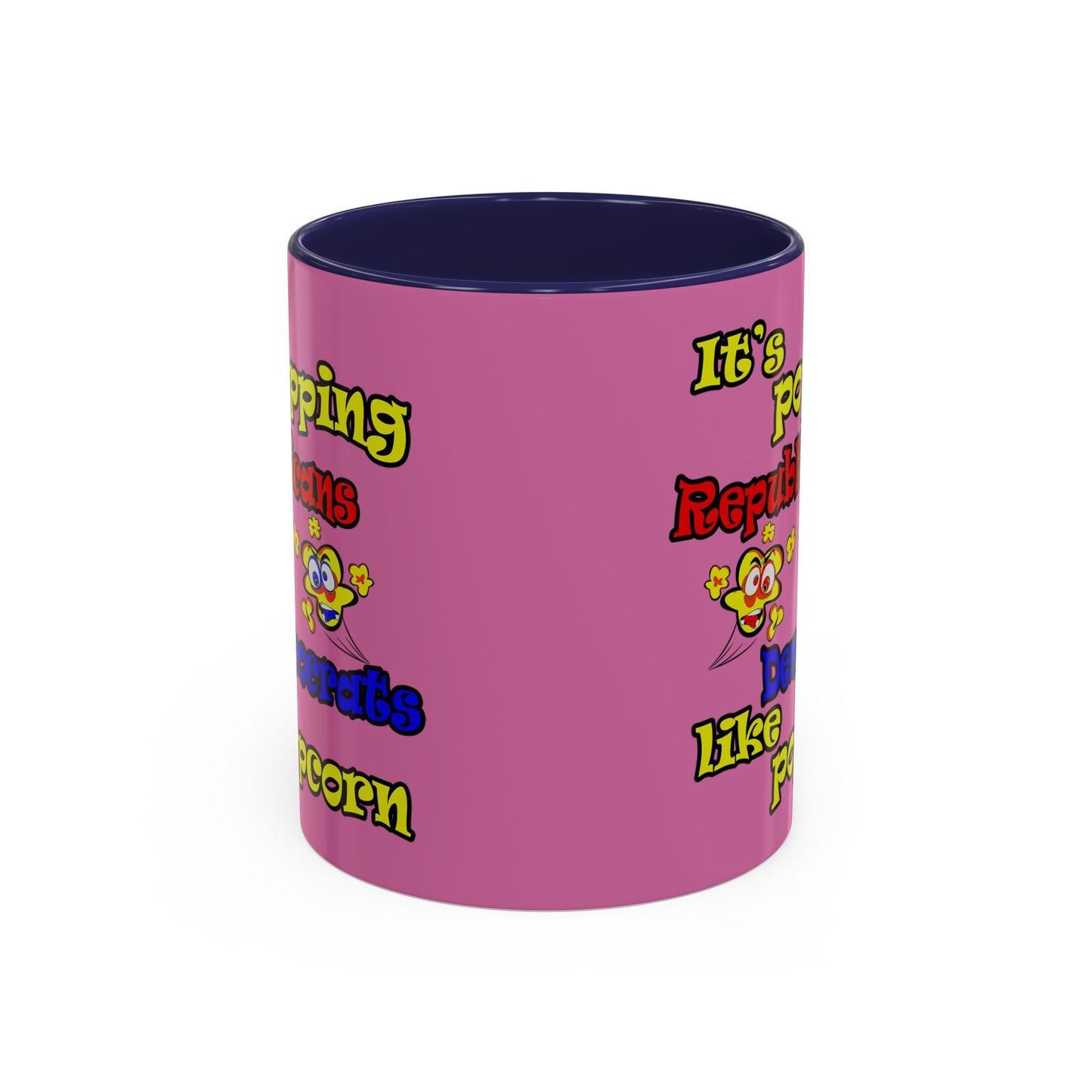 popping like popcorn - Accent Mug (light pink)