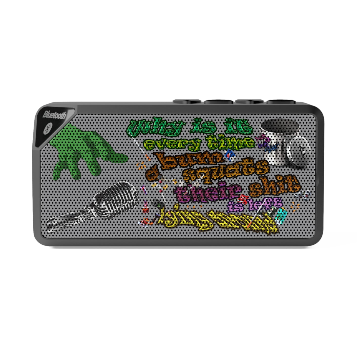 the bum's shit - Jabba Bluetooth Speaker (grey)