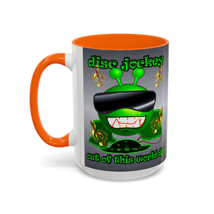 disc jockey - Accent Mug (brushed nickel)