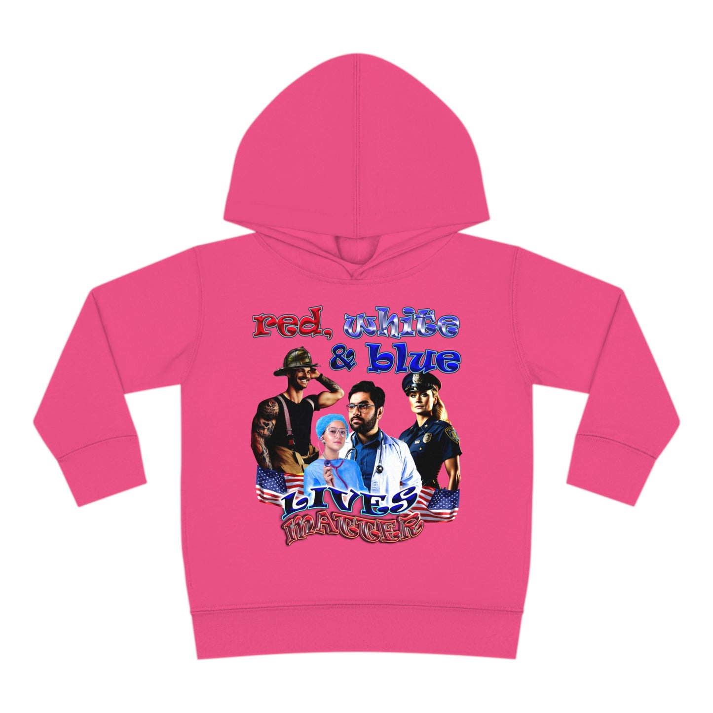 rw&b lives matter - Toddler Pullover Fleece Hoodie