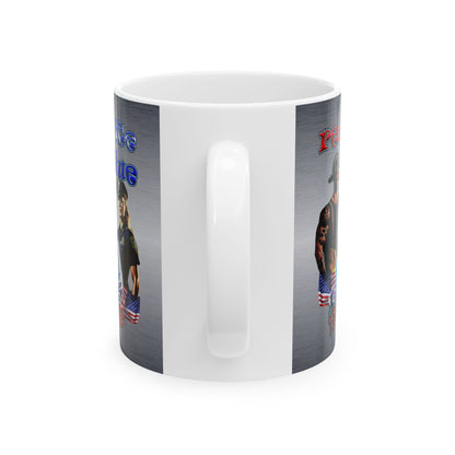 rw&b lives matter - White Mug (brushed nickel)