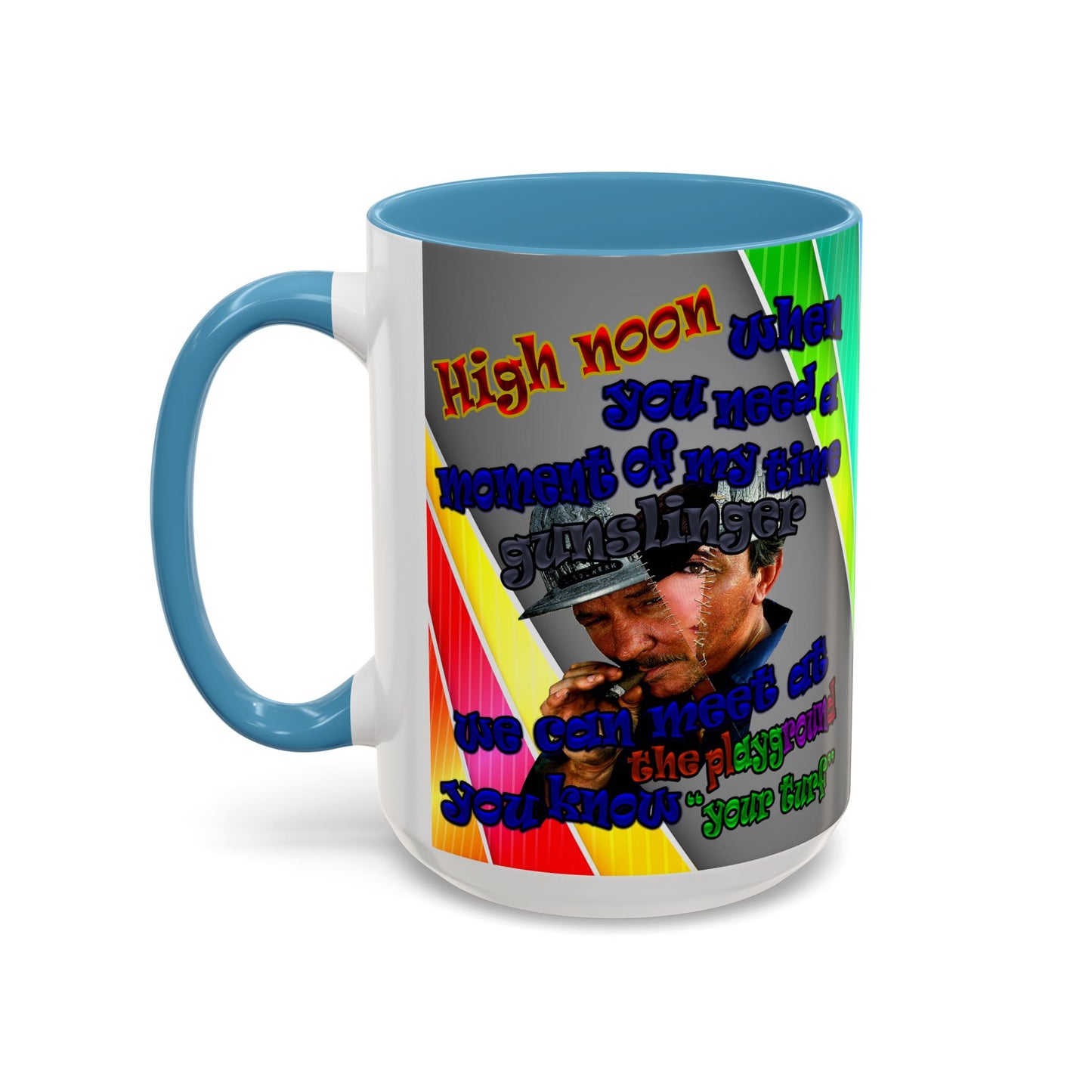 high noon - Accent Mug (rainbow split)