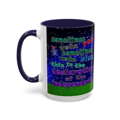 declaration of the independents - Accent Mug ('snoops' background)