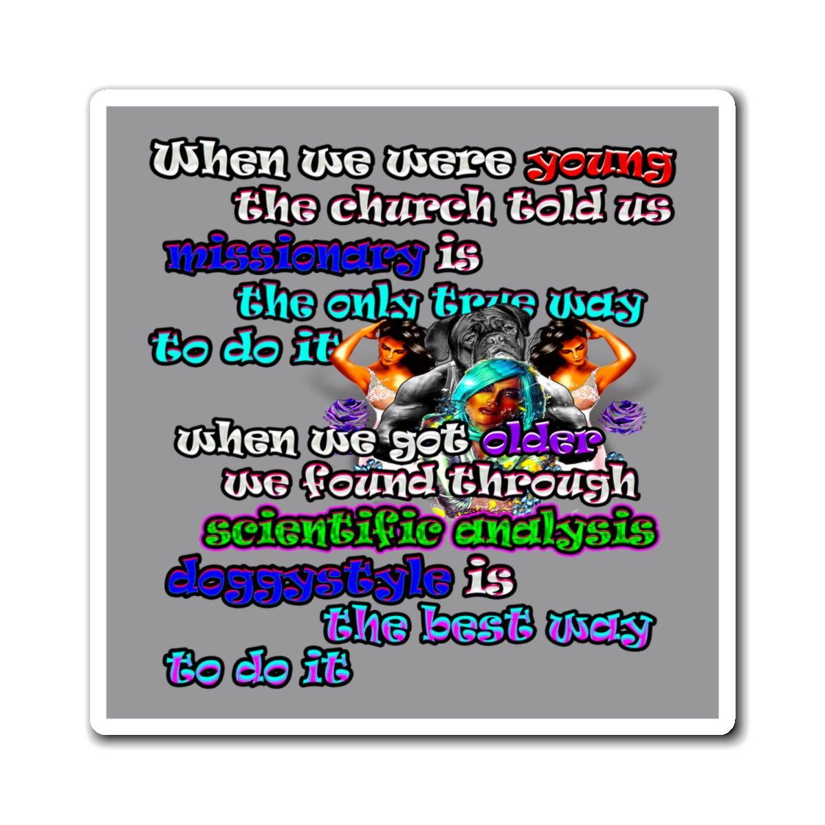 doggystyle - Magnets - (grey)