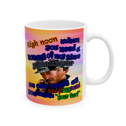 high noon - White Mug (color blur)