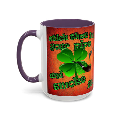 celtics logo - Accent Mug (burnt orange)