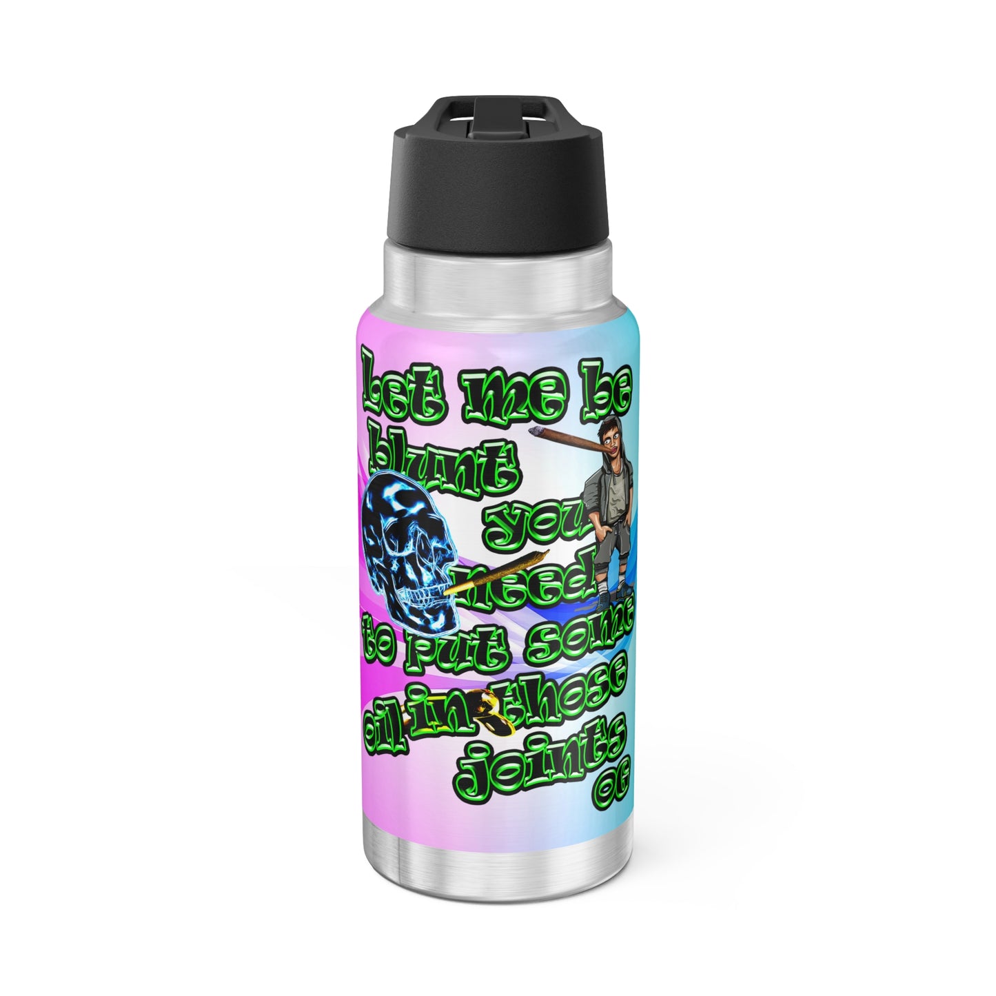 og - Gator Tumbler, 32oz  (light blue-pink wave)