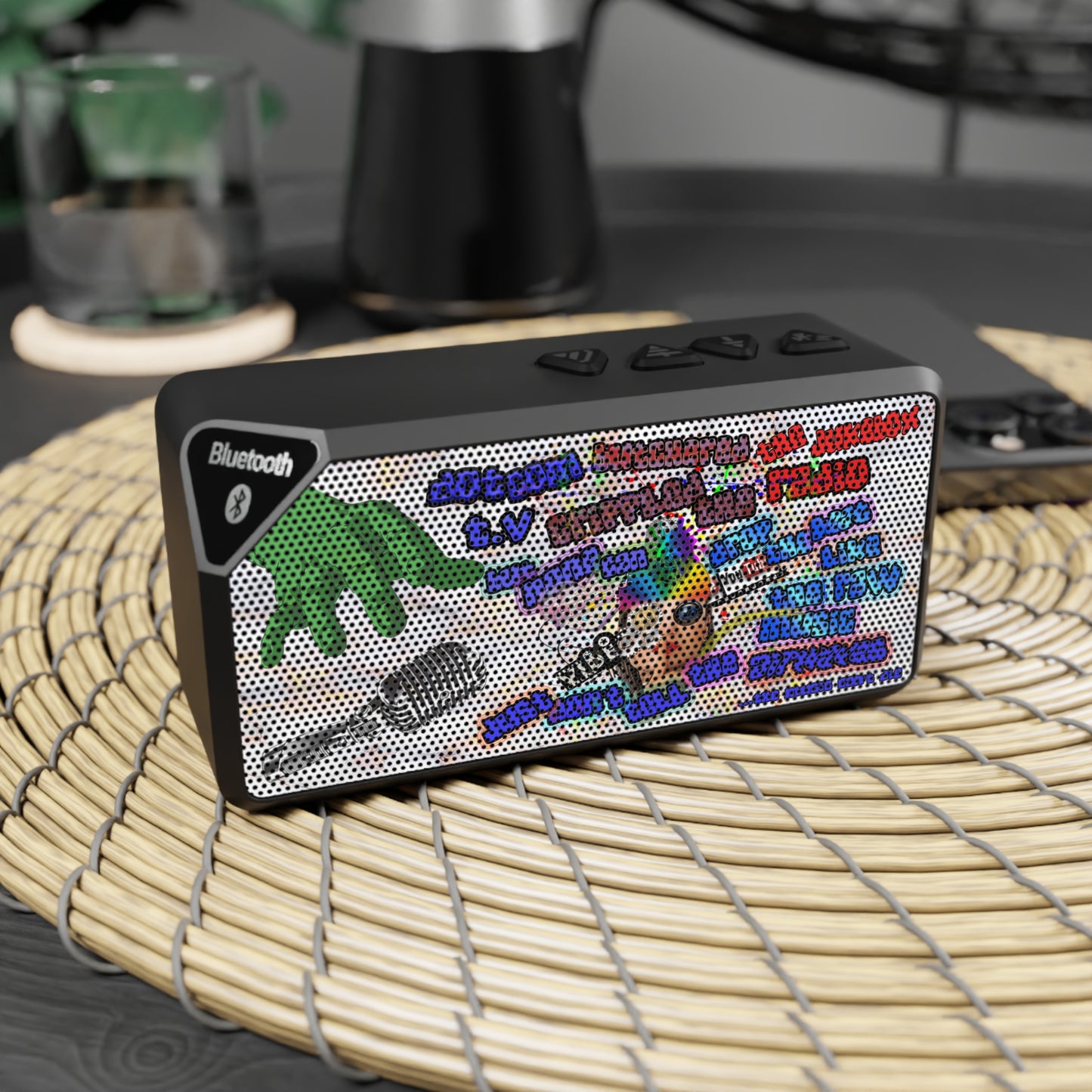 drop the beat - Jabba Bluetooth Speaker (white marble)