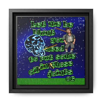 og - framed canvas art ('snoops' background)