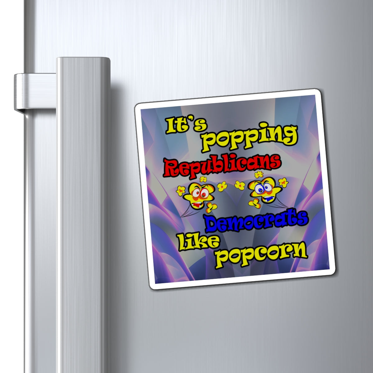 popping like popcorn - Magnets - (grey-pink wave)