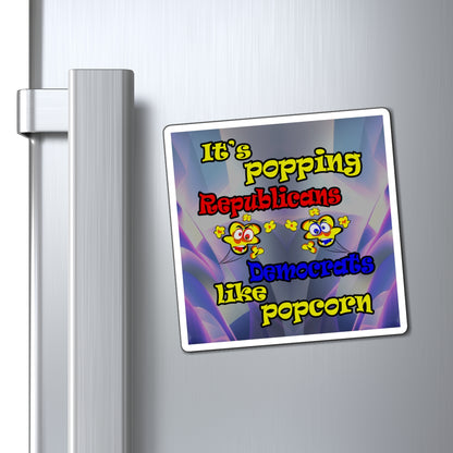 popping like popcorn - Magnets - (grey-pink wave)