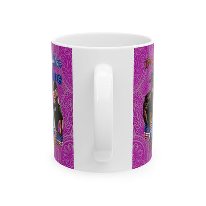 rw&b lives matter - White Mug (pink swirl)