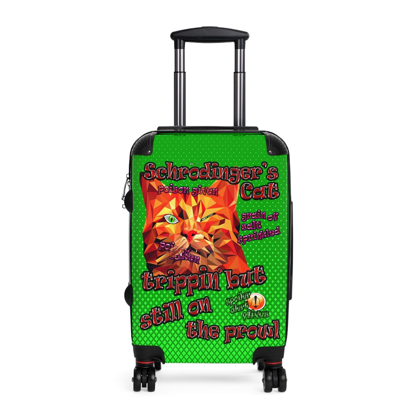 schrodinger's cat - Suitcase (logo green)