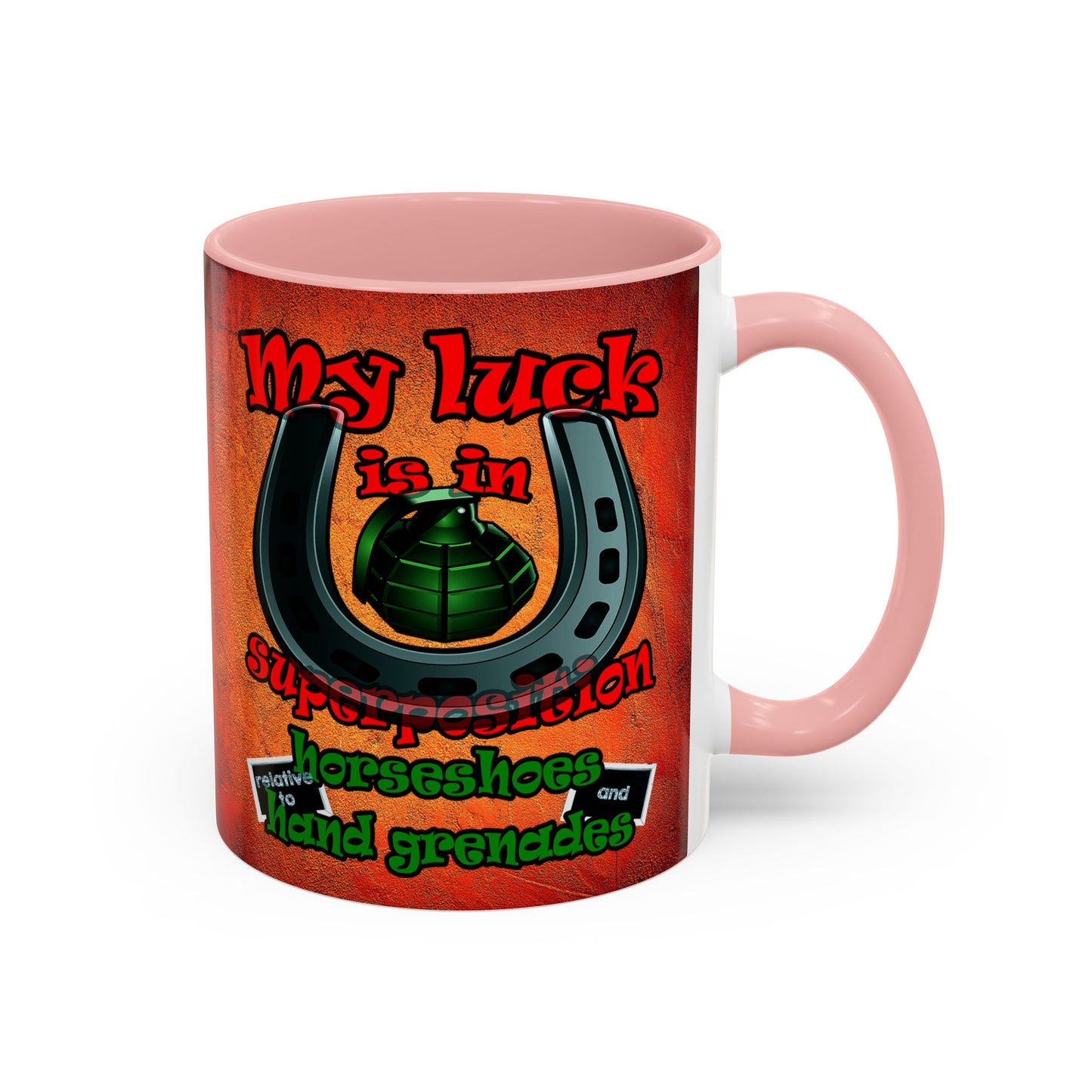 my luck - Accent Mug (burnt orange)