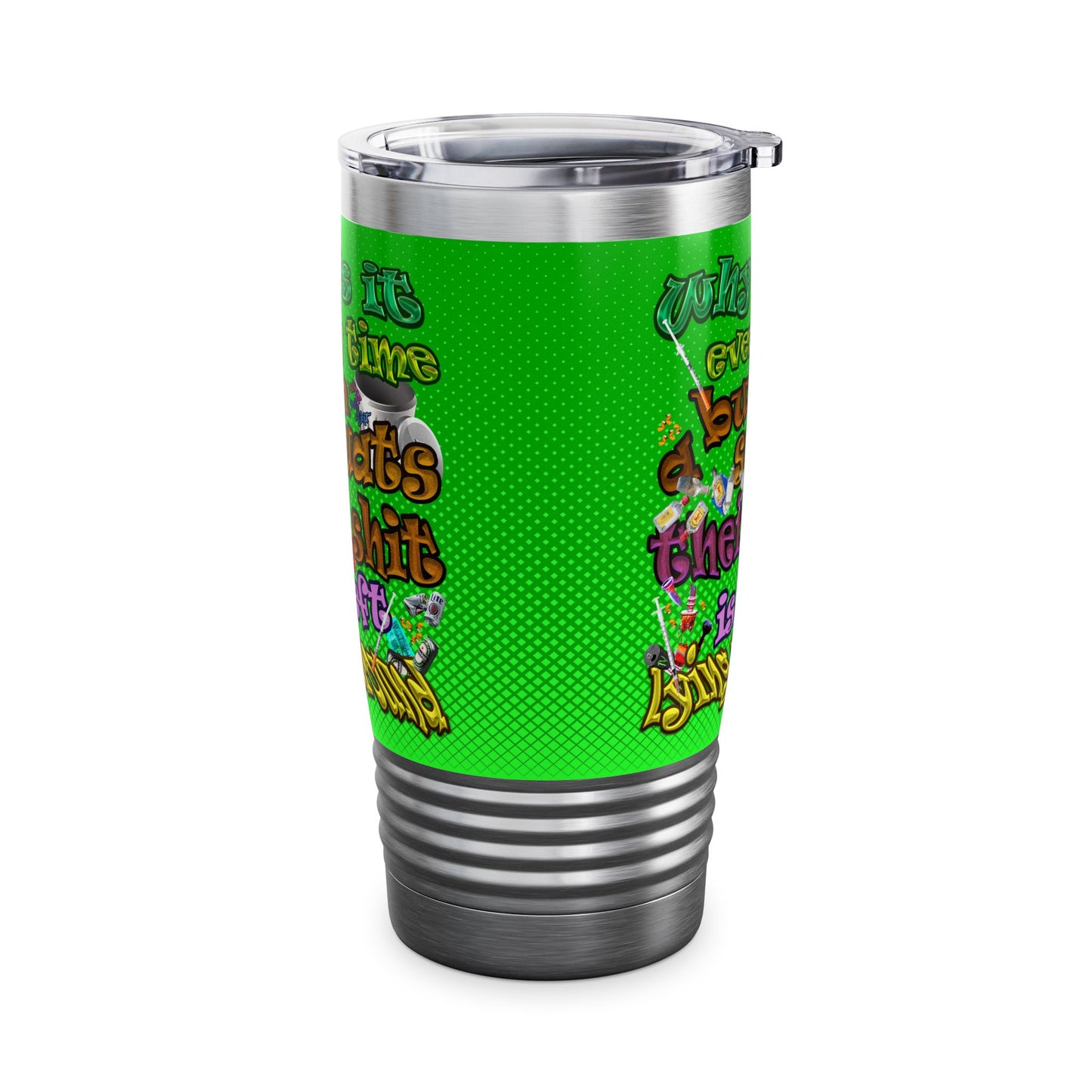 the bum's shit - Ringneck Tumbler, 20oz (logo green)