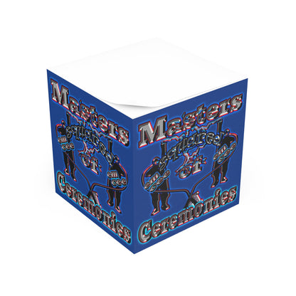 em cee squared - note cube (dark blue)