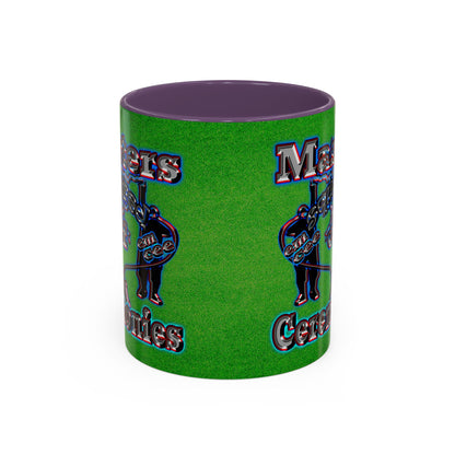 em cee squared - Accent Mug (green turf)
