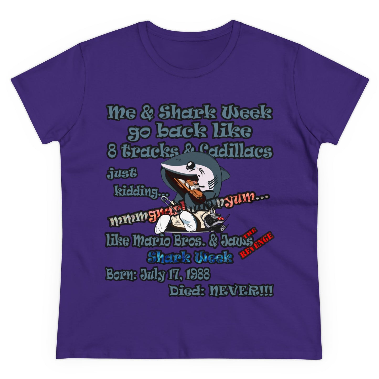 shark week - Women's Midweight Cotton Tee