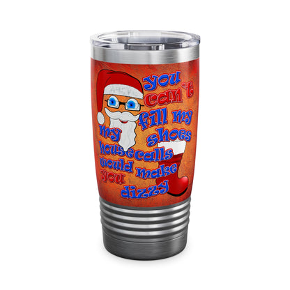 santa's shoes - Ringneck Tumbler, 20oz (burnt orange)