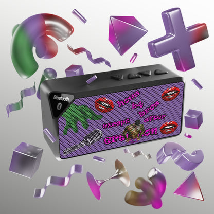 hoes b4 bros - Jabba Bluetooth Speaker (light purple)