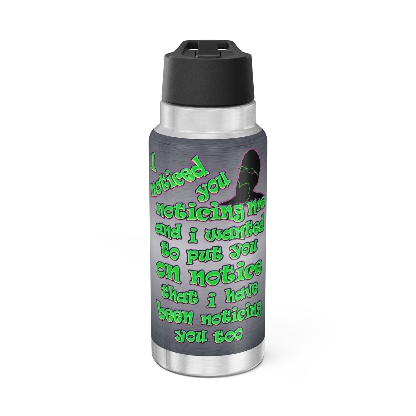 noticed you noticing - Gator Tumbler, 32oz  (brushed nickel)