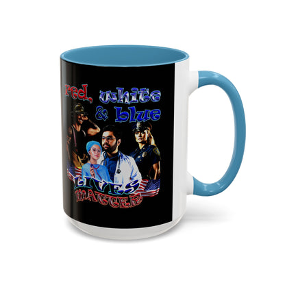 rw&b lives matter - Accent Mug (black)