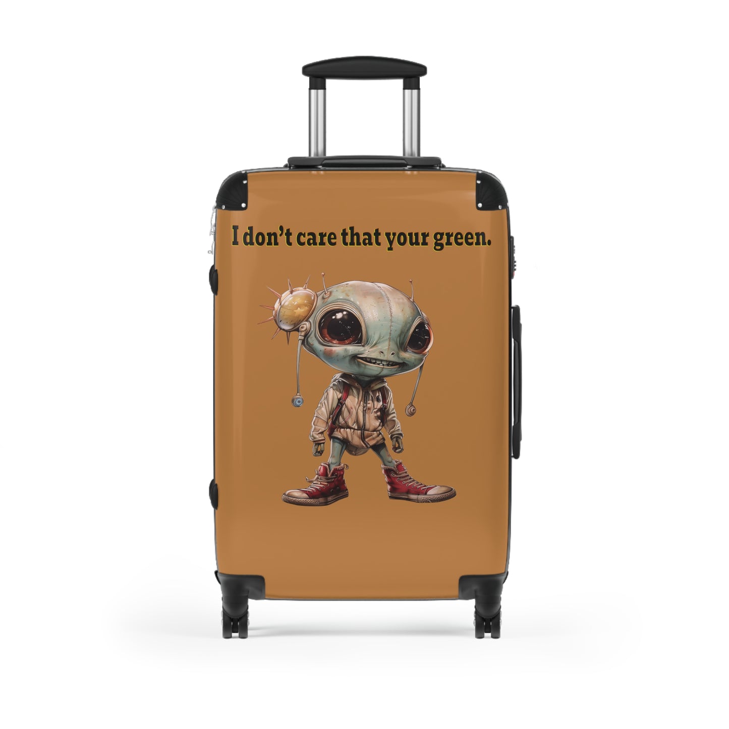 I don't care that your green - Suitcase (light brown)