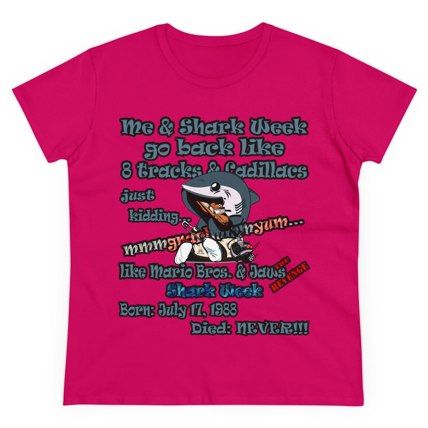 shark week - Women's Midweight Cotton Tee
