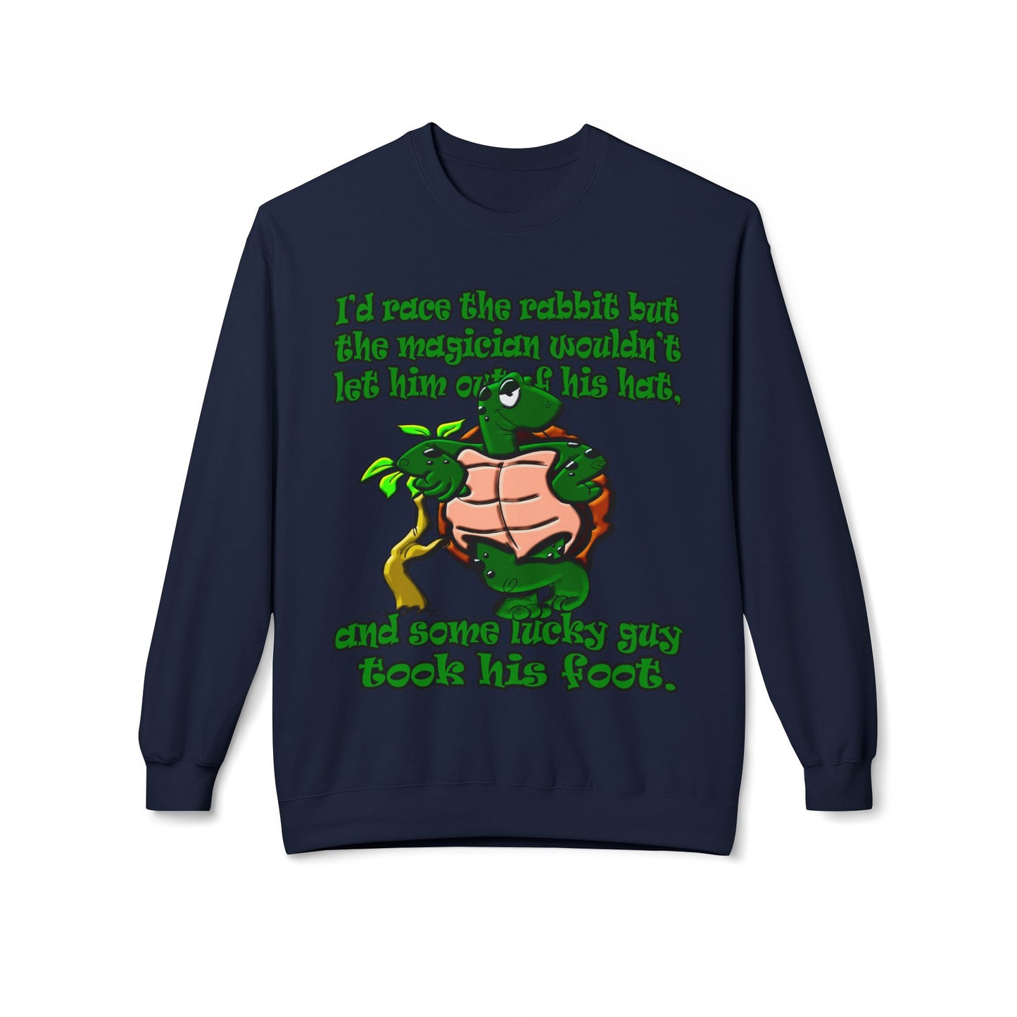 turtle race - Unisex Midweight Softstyle Fleece Crewneck Sweatshirt