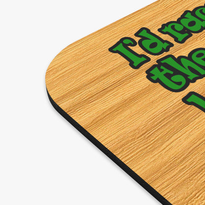 turtle race - Mouse Pad (Rectangle) (butterscotch wood finish)