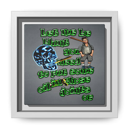 og - framed canvas art (grey-light grey)
