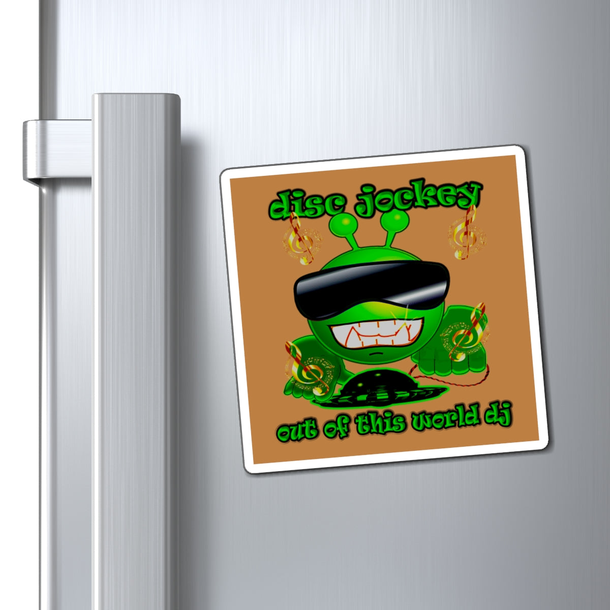 disc jockey - Magnets - (light brown)