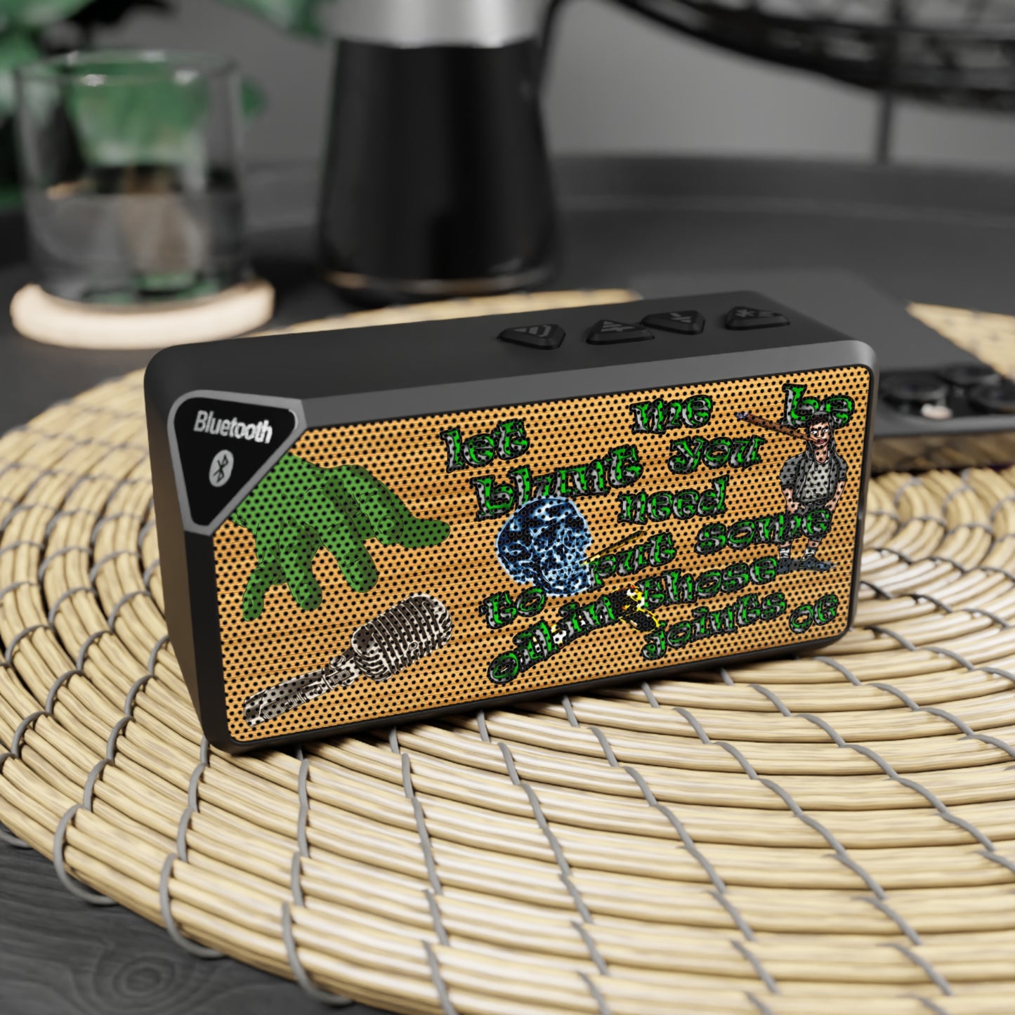 og - Jabba Bluetooth Speaker (butterscotch wood finish)