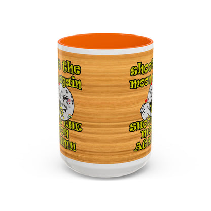 shoot the moon again - Accent Mug (butterscotch wood finish)