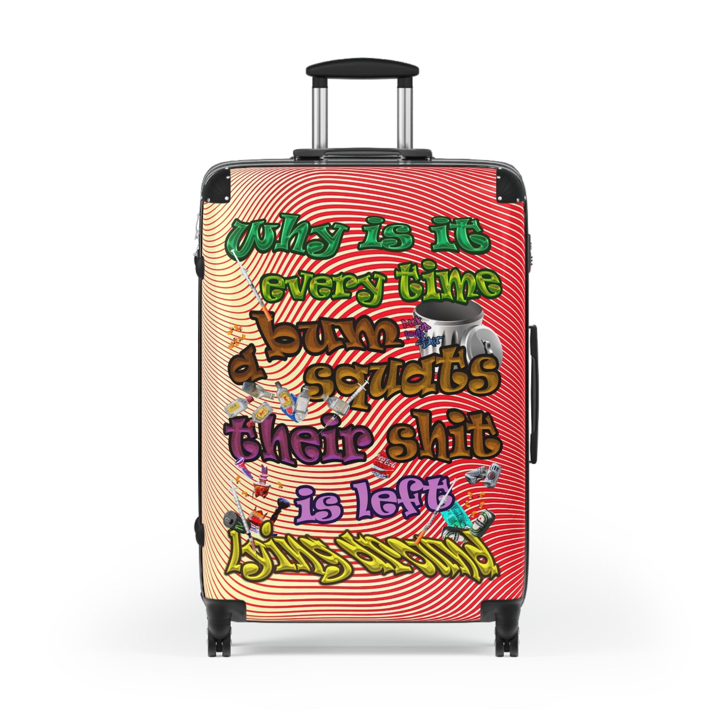 the bum's shit - Suitcase (yellow-orange wave)