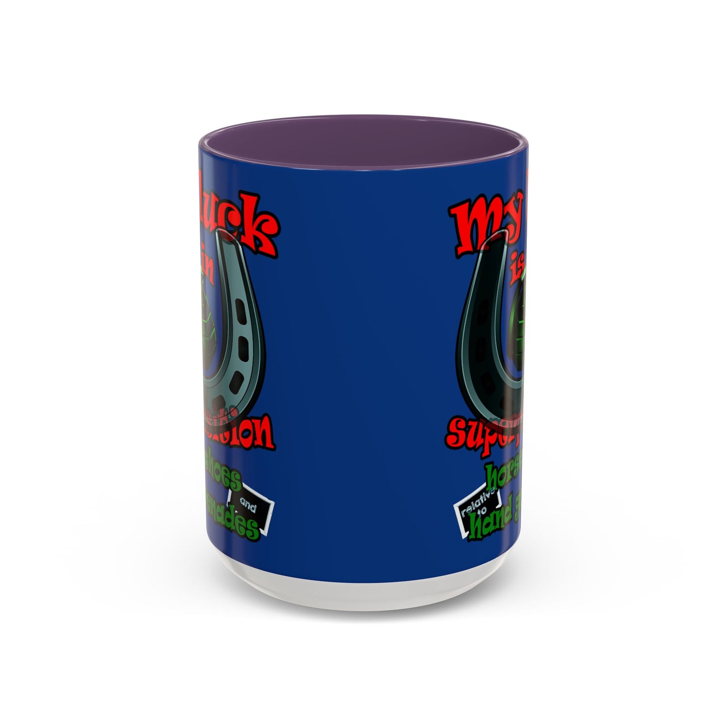 my luck - Accent Mug (dark blue)