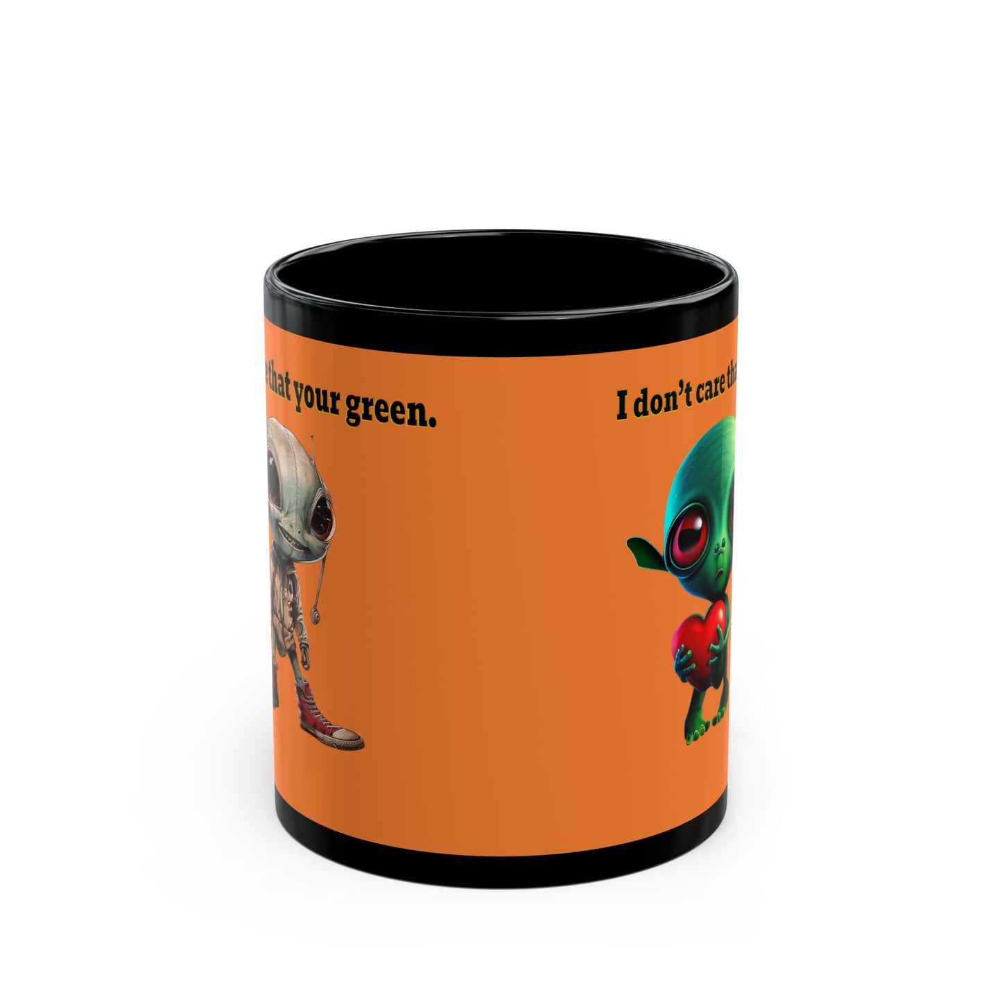 I don't care that your grey - Black Mug (crusta)