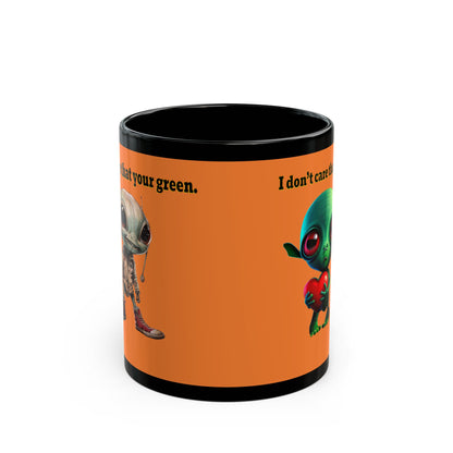 I don't care that your grey - Black Mug (crusta)