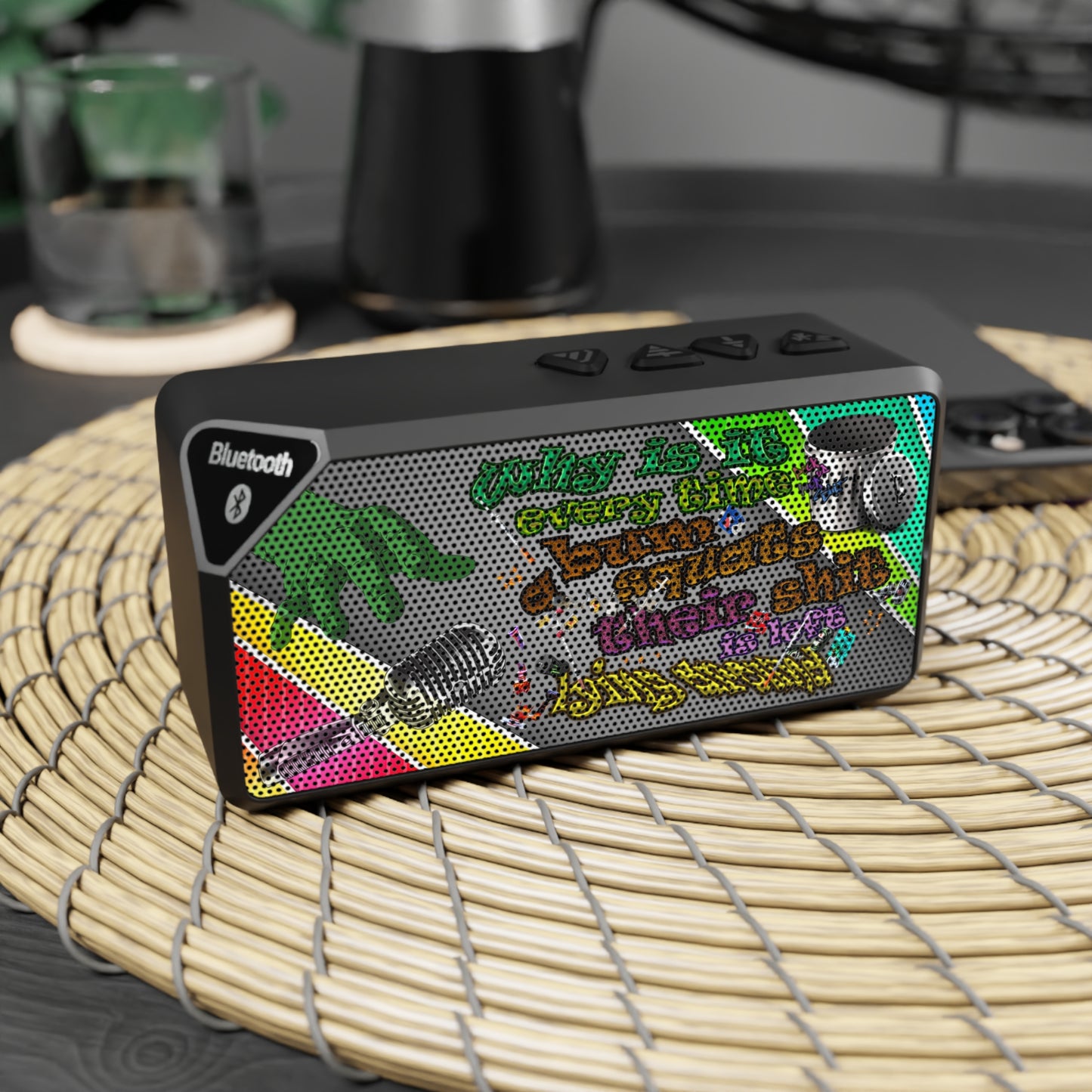 the bum's shit - Jabba Bluetooth Speaker (rainbow split)