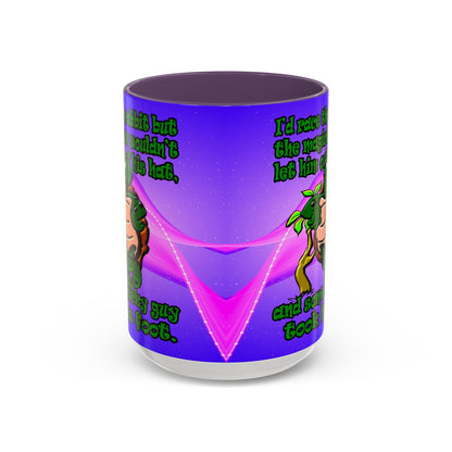 turtle race - Accent Mug (purple-pink wave)